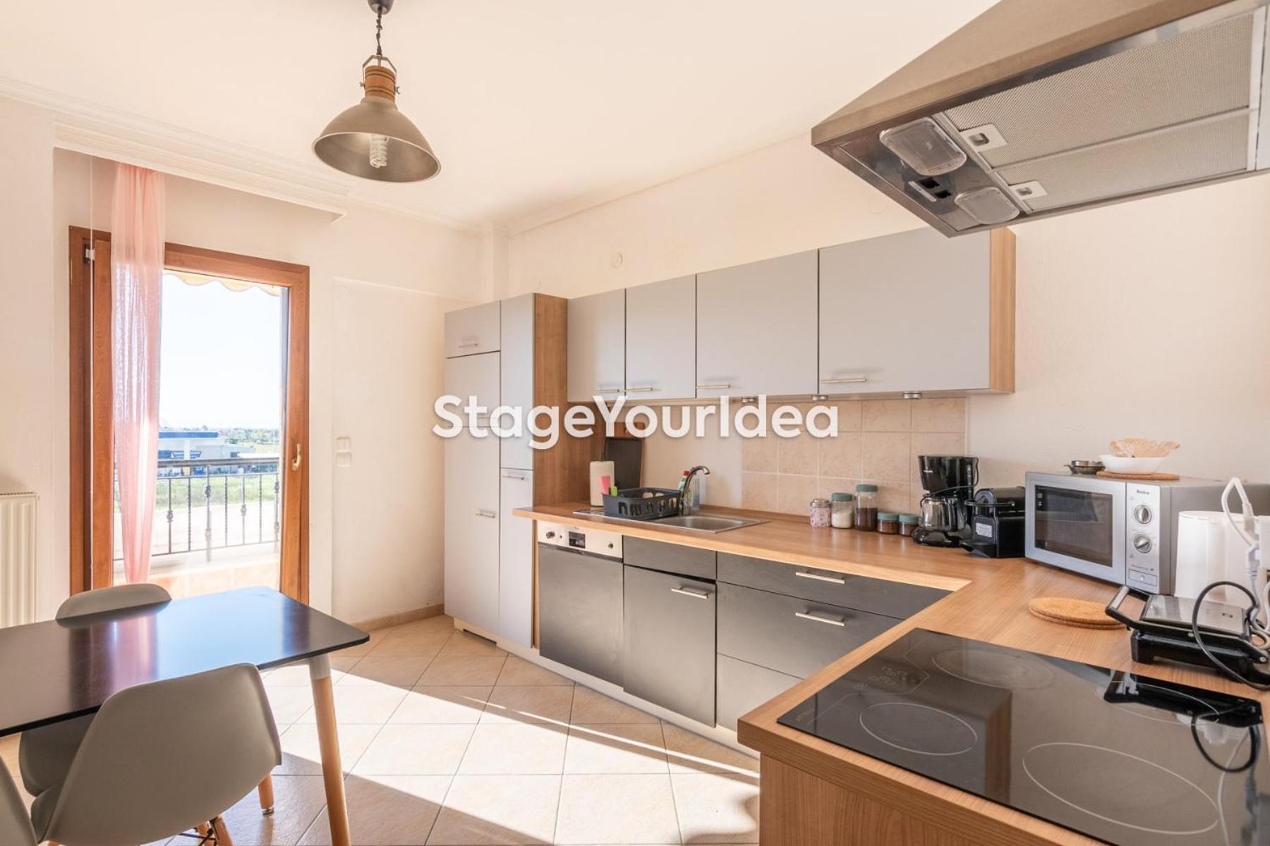 Lux - One Bedroom , Living , Kitchen , Bathroom - For 1 To 7 People, Also For Parties & Gatherings Up To 25 People, Only 15 Minutes From Thessaloniki Center And 8' Minutes From Thessaloniki Airport Neon Rysion
